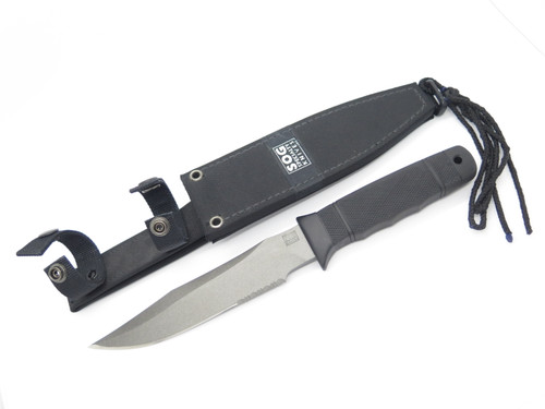 SOG Specialty Seal 2000 S37 Seki Japan Fixed Blade Navy Combat Knife & Sheath