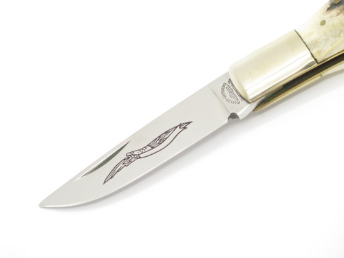 Vtg 78-82 Parker Brothers Eagle K126-G Imai Seki Japan Stag Folding Pocket Knife