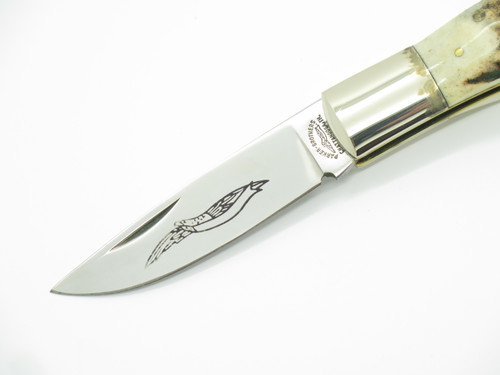 Vtg 78-82 Parker Brothers Eagle K126-D Imai Seki Japan Stag Folding Pocket Knife