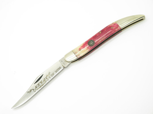 Vtg 1981 Case XX NKCA 61093 Toothpick Smooth Red Bone Folding Pocket Knife