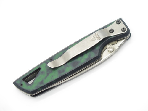 1998 Buck USA 175 Lightning Large Green Folding Linerlock Pocket Knife