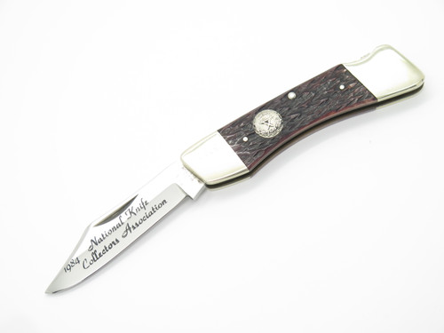 1984 NKCA Bertram Hen & Rooster Solingen Folding Hunter Lockback Pocket Knife