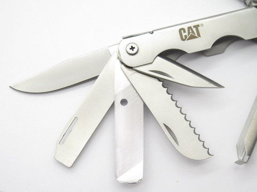 Kutmaster Cat Caterpillar 91-C5080CP Stainless Multi Tool Knife Pliers & Sheath