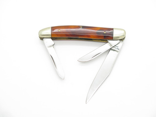 Vtg Cam III Seizo Imai Seki Japan Swirl 3.25" Stockman Folding Pocket Knife