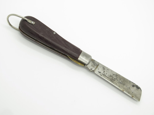 1990s Klein Tools USA Sheepfoot Rope Cutting Folding Pocket Knife
