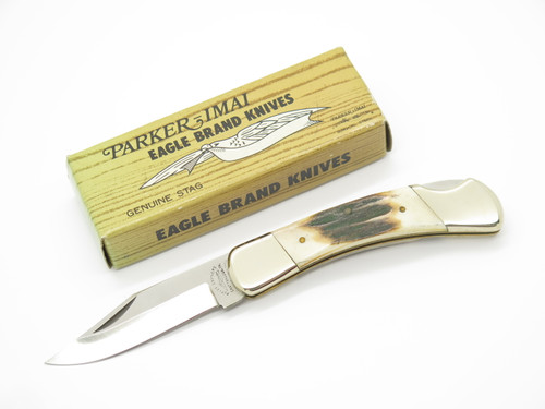 Vtg 1978-82 Parker Brothers Eagle K248 Imai Seki Japan Bone Folding Pocket Knife