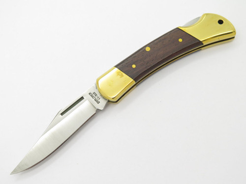 Vtg Explorer 11-303 Seki Japan Folding Lockback Pocket Knife Buck Hunter Style