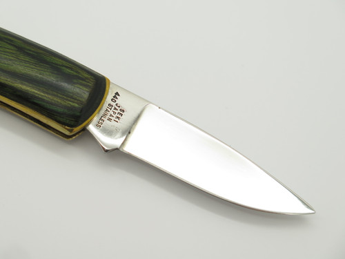 Vtg Parker Seki Japan Seizo Imai Green Treasury Folding Lockback Pocket Knife