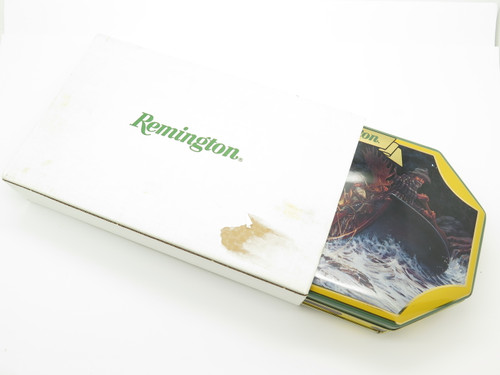 1982-1992 Remington USA R1123 10th Anniversary Bullet Trapper Folding Knife Tin