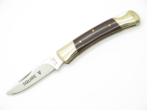 Vtg Explorer Squire V Seizo Imai Seki Japan Micarta Folding Lockback Knife