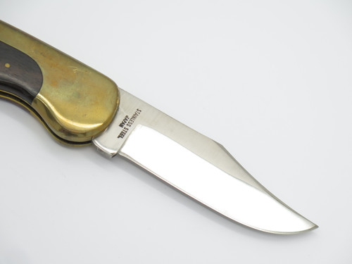 Vtg Olsen OK 165 Seizo Imai Seki Japan Wood Folding Hunter Lockback Pocket Knife