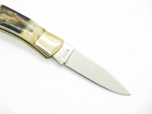 Vtg 1982-1985 Parker & Son Eagle 412 Imai Seki Japan Stag Folding Pocket Knife