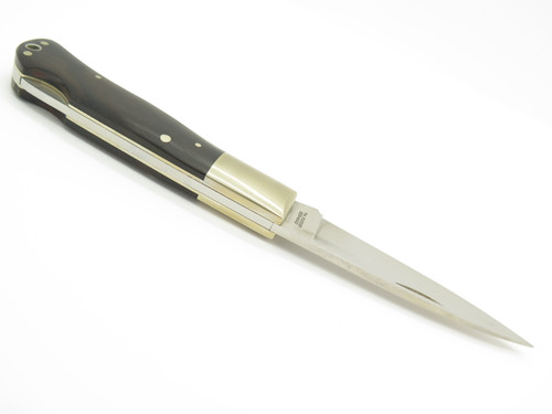 Vtg Athro Seki Japan Jess Horn Design Rosewood V-1 Folding Lockback Pocket Knife
