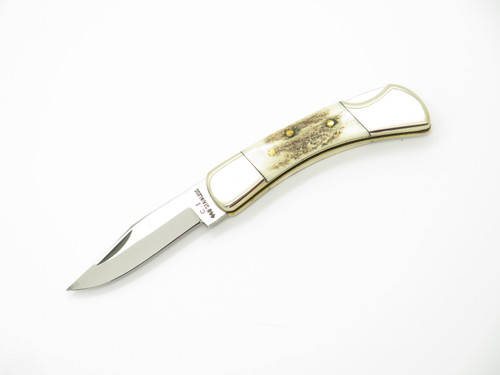 Vtg C I 570 Silver Stag Seki Japan 2.5" Small Stag Folding Lockback Pocket Knife