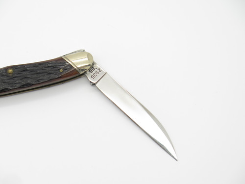 Vtg 1988 Winchester USA 2935 Jigged Bone Half Whittler Folding Pocket Knife