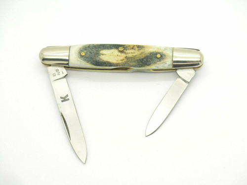 Vtg Parker Seizo Imai Seki Japan Stag Small 3.125" Folding Pocket Pen Knife