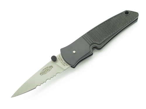 Vtg '90s Timberline USA Timberlite Neeley Lock 4" Serrated Folding Pocket Knife