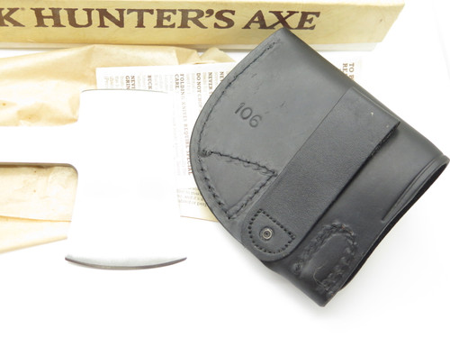 Vtg 1988 Buck USA 106 Hunters Axe Fixed Blade Hunting Camp Hatchet Knife In Box