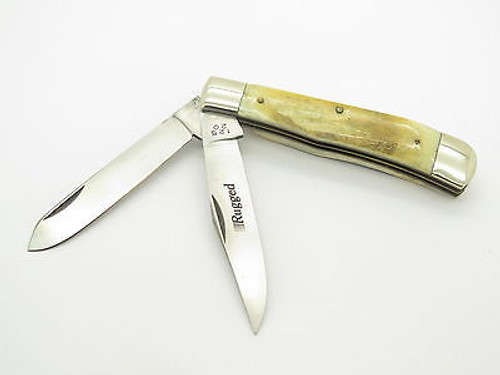 Parker Frost Rugged 125-20 Seki Japan Stag Trapper Folding Pocket Knife