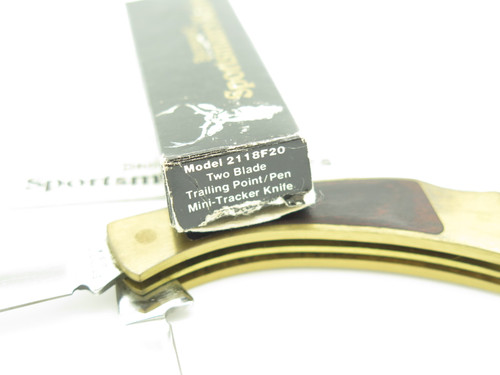 Vtg 1980 Browning USA Sportsman 2118F20 Tracker Folding Lockback Pocket Knife