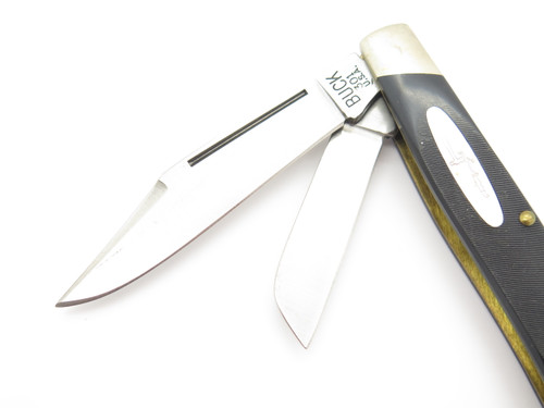 Vintage 1970s-80s Buck 301 Stockman 3 Blade Folding Pocket Knife
