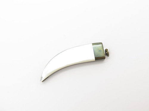Vtg Parker Bearclaw Seki Japan Mini Jewelry MOP Folding Keychain Neck Knife