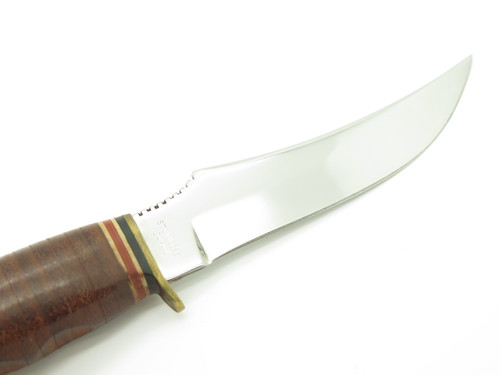 Vtg Ka-bar Cleveland OH 1233 Fukuta Seki Japan Fixed Blade Skinner Hunting Knife