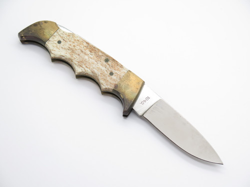 Vtg Kershaw by Kai 1040 Seki Japan Bone Folding Field II Hunter Lockback Knife