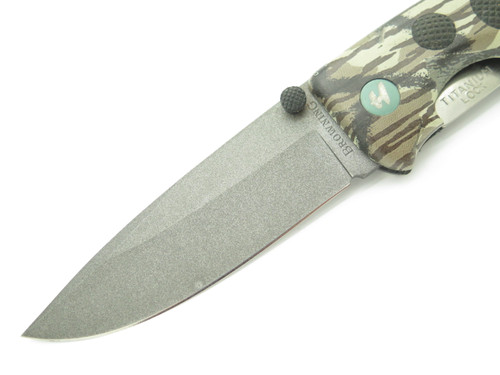 Vtg Browning 601 Barracuda Hiro Seki Japan Camo Folding Hunter Pocket Knife