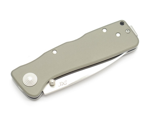 Vtg Sog USA Pat Pend Twitch XL Graphite Aluminum AUS8 Folding Lock Pocket Knife