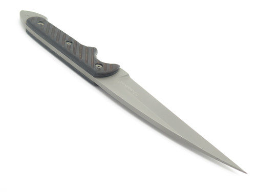 Vintage Crawford Custom Kasper Dragon Wharncliffe Fixed Blade Tactical Knife