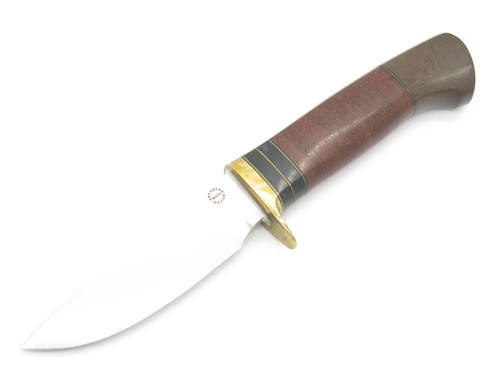 Rare Bob Dozier Arkansas Custom D2 Micarta Fixed Blade Hunting Knife LH Sheath