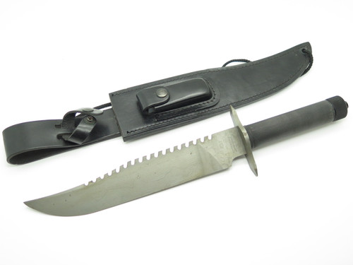 Vintage 1986 Parker Edwards USA Archegos Fixed Damascus Knife Rambo Inspired