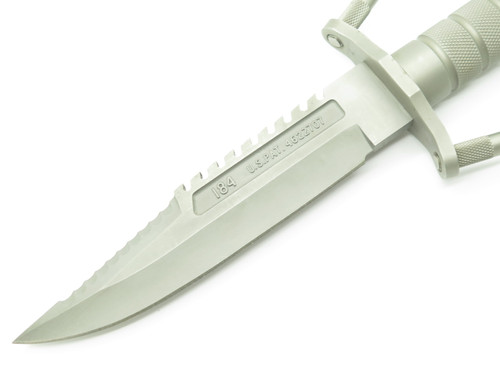 Vintage Buck 184 Buckmaster 6.3 Last Version 1998-99 Fixed Bowie Navy Seal Knife