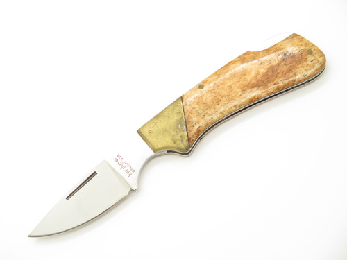 Vtg Kershaw Kai 2110 Seki Japan Bone Handle 3.25" Folding Lockback Pocket Knife