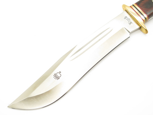 Vtg Rigid RG62 Seki Japan Tak Fukuta Bear Bowie AUS-8 Fixed Blade Hunting Knife