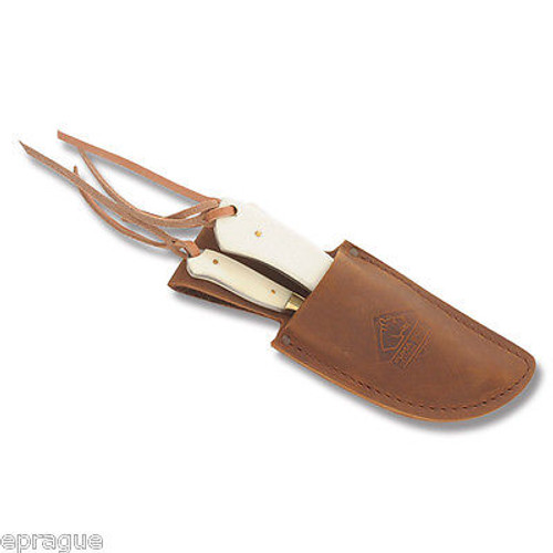 Puma Leather Fixed Blade Hunting Knife Sheath for SGB Trophy Care Set