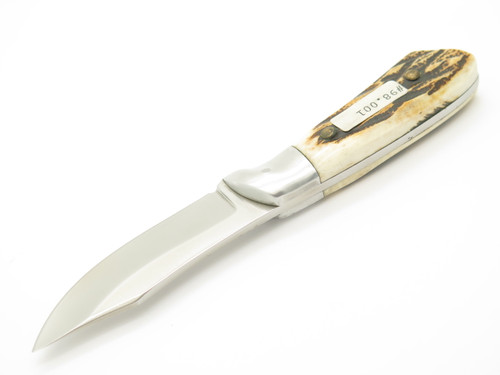 Vtg Prototype (Tak Fukuta) Seki Japan Small Stag Fixed Blade Hunting Knife
