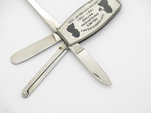 Vtg 1981 Sherlock Holmes Watson 100 Anniversary Folding Knife Tobacco Pipe Tool
