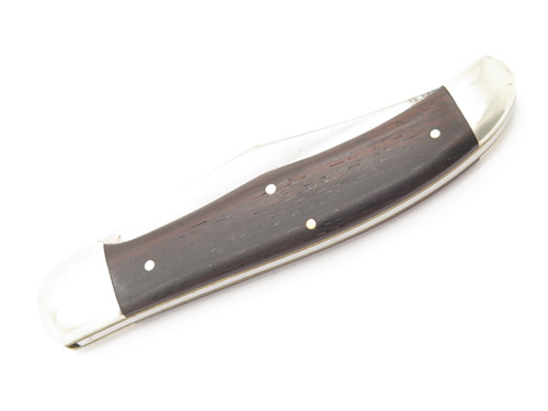 Queen #44 Wood Handle D2 Single Blade Large Folding Hunter Knife