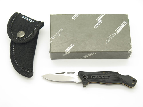 Vtg 1980s Condor 83-Z Secnos Seki Japan 3.5" Folding Hunter Lockback Knife