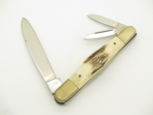Vtg Parker Seizo Imai Seki Japan Stag Whittler Folding Pocket Knife *Blemished