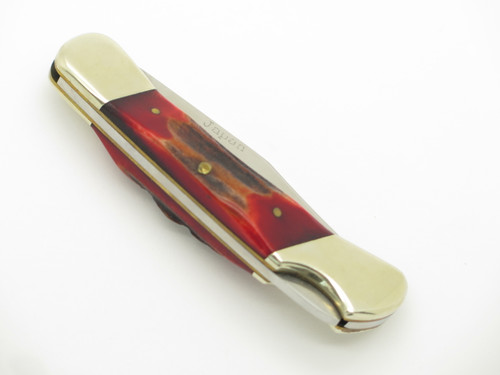 Vtg 1982-84 Parker Imai Eagle K248 Imai Seki Japan Red Stag Folding Pocket Knife