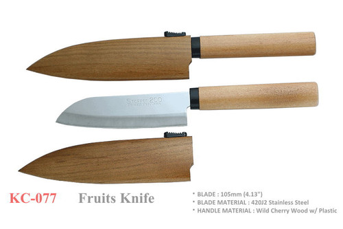 Kanetsune Seki Japan KC-077 Stainless 105mm Cherry Kitchen Cutlery Fruit Knife
