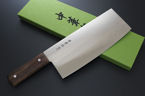 Kanetsune Seki Japan KC-096 High Carbon 220mm Chinese Cleaver Kitchen Knife