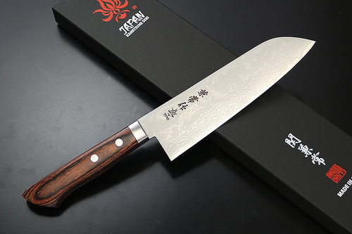 Kanetsune Seki Japan KC-150 Santoku VG-1 Damascus 165mm Kitchen Chef Knife