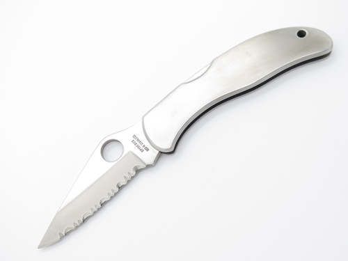 Vtg Spyderco C05 Standard Seki City Japan Stainless Folding Pocket Knife Blem