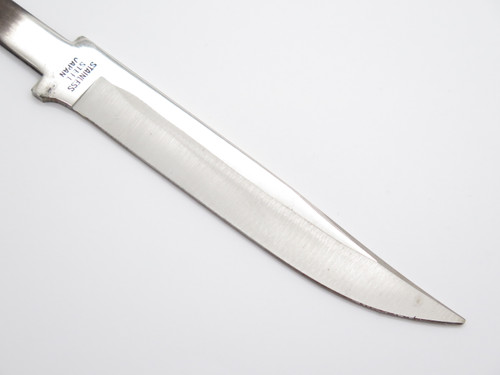 Vtg '80 Ka-bar Olean 1226 Seki Japan Little Finn Fixed Knife Making Blade Blank