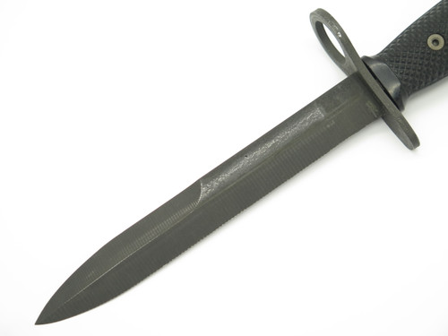 Vintage BOC 7 Vietnam Era USMC Military Fixed Blade Fighting Knife & Scabbard