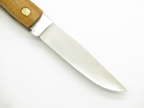 Vtg Kissing Crane KC36 Robert Klaas Medium Wood Handle Folding Pocket Knife